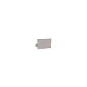 Eindkap SMALL U FLAT, wit
