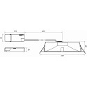 Rutec Downlight GLAN XS � 175MM Plug&Play stijf, CCT Switch, UGR < 19, multipower IP20, wit 