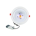 Downlight GLAN S � 207MM Plug&Play stijf, CCT Switch, UGR < 19, multipower IP20, wit 