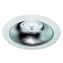 Downlight GLAN S � 207MM Plug&Play stijf, CCT Switch, UGR < 19, multipower IP20, aluminium, wit 