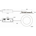 Rutec ceiling recessed luminaire TALAN XL � 300MM Plug&Play rigid, CCT Switch, multipower IP44, white 