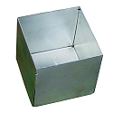 Inbouwbehuizing 76X76X74MM vierkant, gesloten, staal