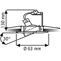 Rutec Inbouwarmatuur MR11 draaibaar IP20, wit