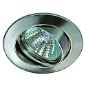 Alu die-cast Recessed spot for MR16, swivelling, IP20, iron brushed