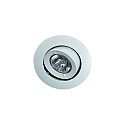 Plafondinbouwarmatuur MR16 cardanisch draaien IP20, gepoedercoat, wit