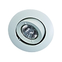 Plafondinbouwarmatuur MR16 cardanisch draaien IP20, gepoedercoat, wit