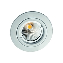 Downlight MR16 rond, stijf IP20, wit mat
