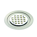 Downlight LARA rond IP40, ijzer geborsteld dimbaar