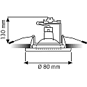 Rutec Inbouwarmatuur MR16 rond, stijf, zwart mat dimbaar