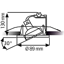 Rutec Inbouwarmatuur MR16 draaibaar IP20, mat, zwart