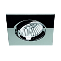Plafondinbouwarmatuur BAN COB draaibaar, vierkant, constante stroom IP40, chroom dimbaar