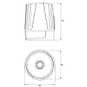 Rutec Projekt LED module CORU-80 POWER met stekker, spanningsconstante 31W 3498lm 3800K 17� CRI 90 dimbaar