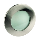Plafondinbouwarmatuur CALINA COB rond, stijf IP54, rvs geborsteld, opaal dimbaar