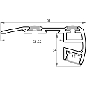 Rutec Projekt Trapprofiel SP81/36 indirect, aluminium ge�loxeerd