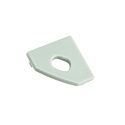 end cap EP18/18 with feed-in option, white