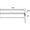 Rutec Projekt Hoekverbinder SOCKET PROFILE PFG401 buitenhoek, zilver