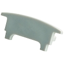 Eindkap COLLAR PROFILE FLAT plat, gesloten, grijs