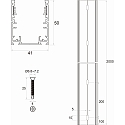 Rutec Projekt montageprofiel PLATIN WALLWASHER Q 3D BENDABLE stijf, aluminium