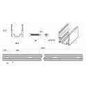 Rutec Projekt Profiel VARDAFLEX NEON / PLATIN SVQ/TVQ - 2M, aluminium