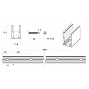 Rutec Projekt montageprofiel VARDAFLEX NEON MINI - 2M, aluminium