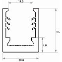 Rutec Projekt montageprofiel VARDAFLEX PLATIN Q 3D - SILICONE ANOLE BLACK- 1M flexibel, zwart