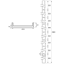 Rutec Projekt montageprofiel PFH405 / PFH415 / PFH455 - 2M, aluminium