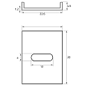 Rutec Projekt Montageklem PFH405/8 / PFH415/8 / PFH455, aluminium