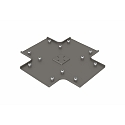 profile connector VARDAFLEX PLATIN INGROUND (RUP-PGF901) - CROSS CONNECTOR, stainless steel