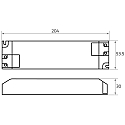 Rutec Projekt LED besturingsprogramma 24V / 40-75.6W / PHASE spanningsconstante, dimbaar, blauw