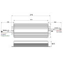 Rutec Projekt LED driver 24V / 100-300W / PHASE voltage constant, dimmable, aluminium