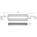 Rutec Projekt LED besturingsprogramma 24V / 120W / PHASE spanningsconstante, dimbaar, aluminium