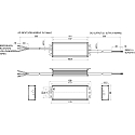Rutec Projekt LED besturingsprogramma 186-277V AC/DC / 24V / 96W spanningsconstante, schakelbaar, aluminium