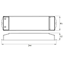 Rutec Projekt Dimmer KNX ACTOR 24V 100W 4 Kanaal, KNX bestuurbaar, blauw