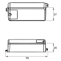 Rutec Projekt Dimmer 1-10V IN / PWM OUT / 12V-96W / 24V-192W 1 Kanaal, PWM-dimuitgang, blauw