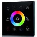 touch panel AC-RF / 4 ZONES RGBW 4 channel, RGBW, with output for radio control signal (RF), black