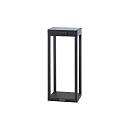 Oplaadbare zonnelamp RADIA MINI met sensor IP65, grafietgrijs
