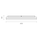 SIGOR LED Ceiling luminaire CIRCEL, �40cm / height 6.3cm, 38W 3000K 2600lm, IP20, silver