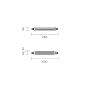 SIGOR Armatuur voor vochtige ruimten TRICOLOUR IP65, wit 