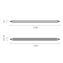 SIGOR Armatuur voor vochtige ruimten TRICOLOUR IP65, wit 