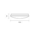 SIGOR Opbouw armatuur MOON IP44, wit 