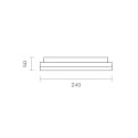 SIGOR Plafondarmatuur CIRCEL 27 IP54, zilver 