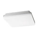 surface luminaire SQUARE 27 with sensor IP54, silver 