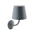 Wandarmatuur voor buitenshuis NUPARA met lampenkap IP65, antraciet, gepoedercoat