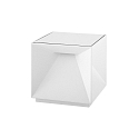 SIGOR Tafellamp op batterijen NUTALIS 10X10CM Cubusvorm, CCT Switch, met Touch-Dimmer, met Lader IP54, sneeuwwitje dimbaar