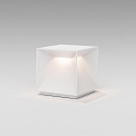 SIGOR Tafellamp op batterijen NUTALIS 10X10CM Cubusvorm, CCT Switch, met Touch-Dimmer, met Lader IP54, sneeuwwitje dimbaar