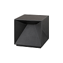SIGOR Tafellamp op batterijen NUTALIS 10X10CM Cubusvorm, CCT Switch, met Touch-Dimmer, met Lader IP54, nacht zwart dimbaar