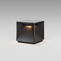 SIGOR Tafellamp op batterijen NUTALIS 10X10CM Cubusvorm, CCT Switch, met Touch-Dimmer, met Lader IP54, nacht zwart dimbaar