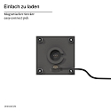 SIGOR Tafellamp op batterijen NUTALIS MINI 8X8CM Cubusvorm, CCT Switch, met Touch-Dimmer, met Lader, met Wandbevestiging IP54