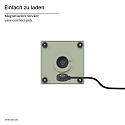 SIGOR Tafellamp op batterijen NUTALIS MINI 8X8CM Cubusvorm, CCT Switch, met Touch-Dimmer, met Lader, met Wandbevestiging IP54