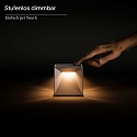 SIGOR Tafellamp op batterijen NUTALIS MINI 8X8CM Cubusvorm, CCT Switch, met Touch-Dimmer, met Lader, met Wandbevestiging IP54